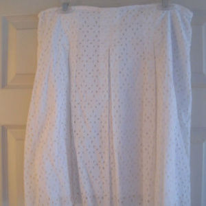 FIRST CRUSH WHITE EYELET SKIRT